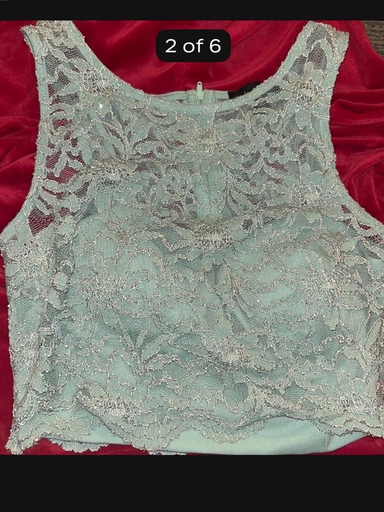 City Triangles Tops - City Triangles Light Blue Lace Camisole Tank